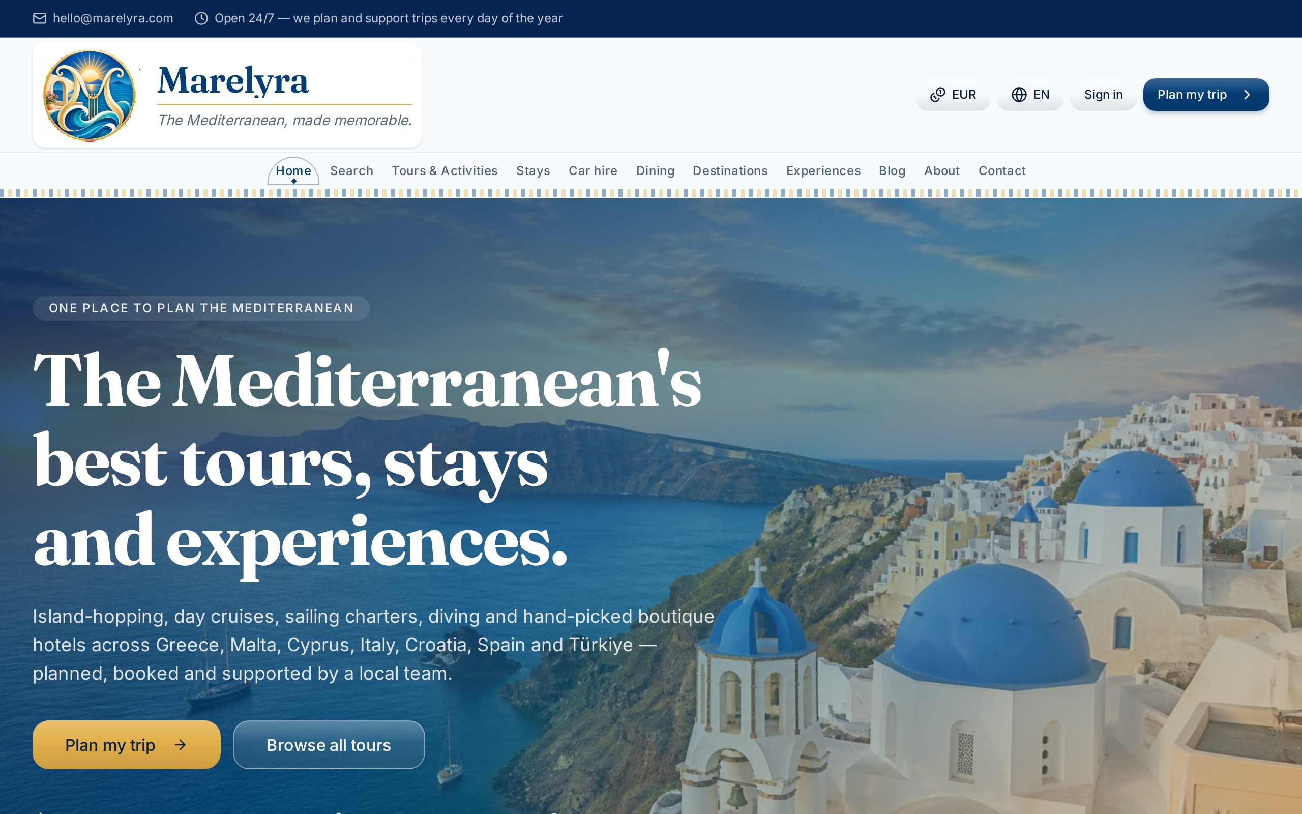 Inspiration by destination, season and budget in your language and currency.